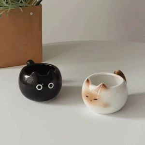 Creative 3D Cat Shaped Ceramic Coffee Cup