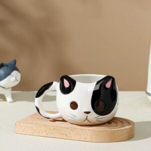 High Quality Modern Classic Cat Shaped Ceramic Cup with Handle